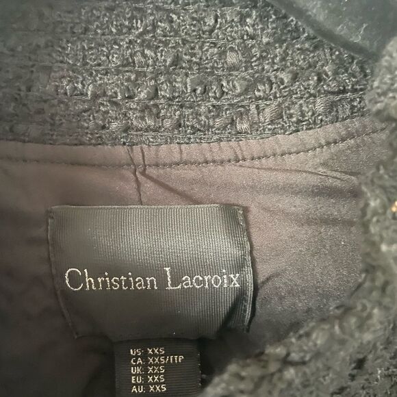 Black tweed cropped vest top - Picture 4 of 4